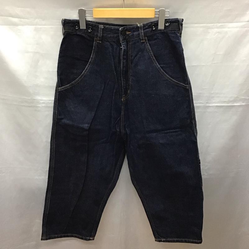ハレ HARE パンツ デニム、ジーンズ デニムパンツ サルエルパンツ ワイドパンツ L 無地 インディゴ / インディゴ /  メンズ USED 古着 中古 10118422