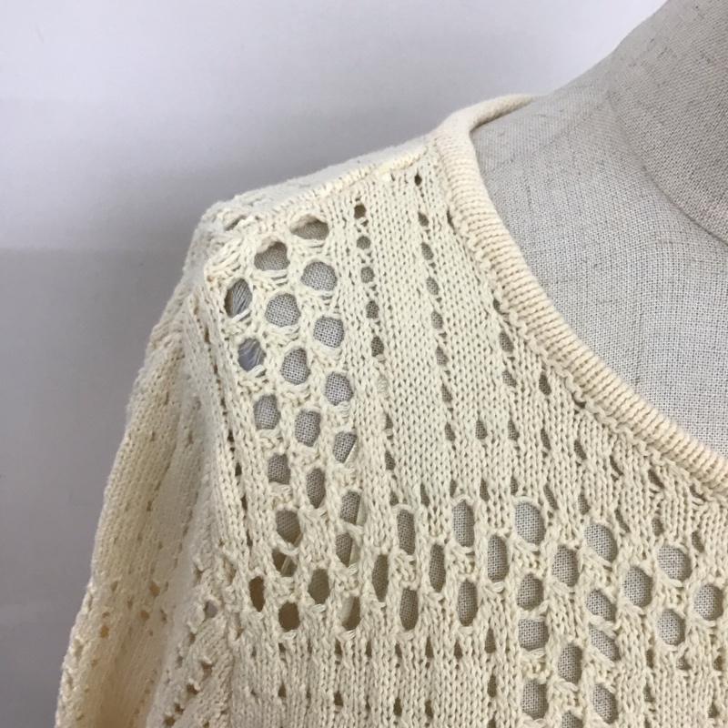 ザラ ZARA カットソー 長袖 長袖カットソー ヘンリーネックカットソー ロングスリーブカットソー S 無地 オフホワイト / オフホワイト /  レディース USED 古着 中古 10124069