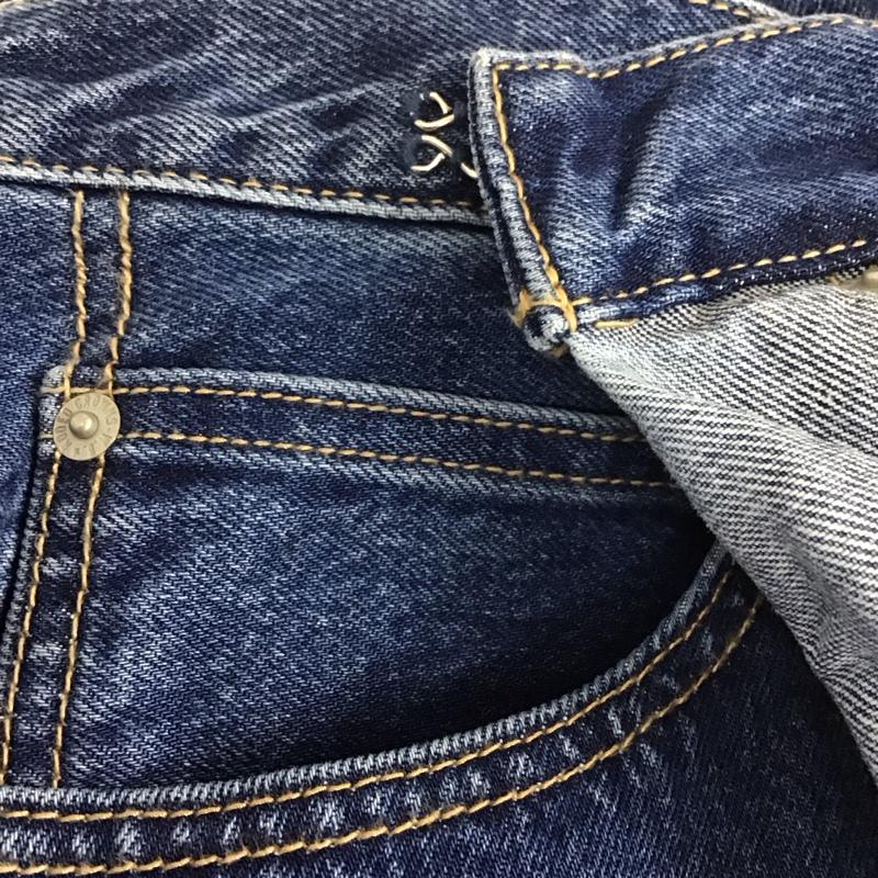 ロデオクラウンズ Rodeo Crowns パンツ デニム、ジーンズ 420DSM11-0090 ラップワイドパンツ タグ付き M ダメージ加工 青 / ブルー /  レディース USED 古着 中古 10113001