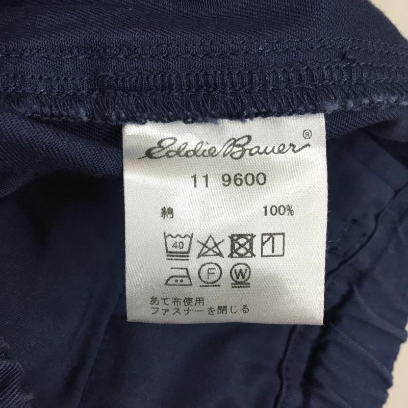 エディーバウアー Eddie Bauer パンツ チノパン チノパン カジュアルパンツ ワイドパンツ ストレートパンツ 無地 紺 / ネイビー /  レディース USED 古着 中古 10115145