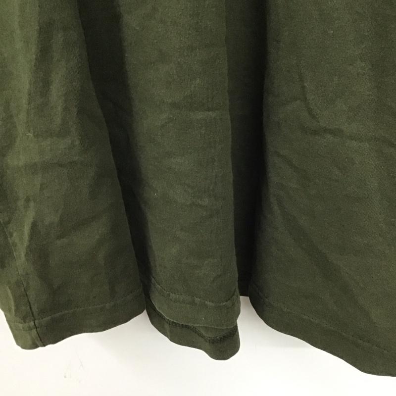 カーハート Carhartt Tシャツ 半袖 半袖カットソー プリントTシャツ クルーネックカットソー L 無地 カーキ / カーキ /  メンズ USED 古着 中古 10128662