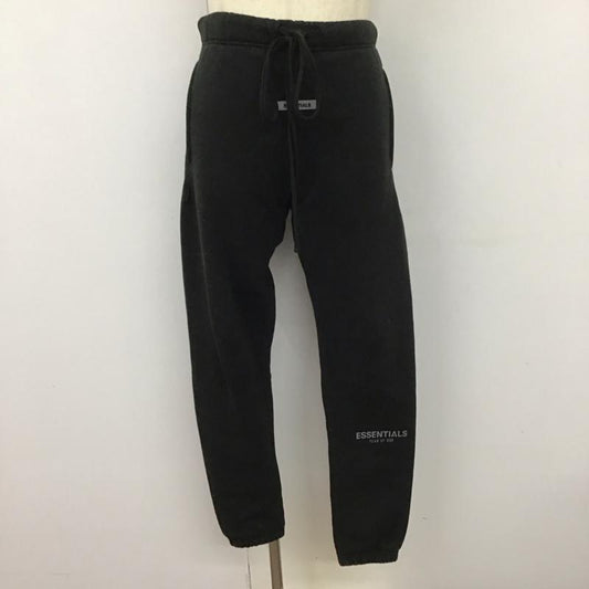 エッセンシャルズ ESSENTIALS パンツ ワークパンツ、ペインターパンツ スウェットパンツ ジャージ カジュアルパンツ ワイドパンツ S ロゴ、文字 黒 / ブラック /  メンズ USED 古着 中古 10123903