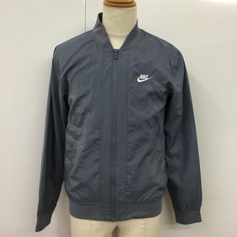 ナイキ NIKE ジャケット、上着 ジャンパー、ブルゾン ar2215-490 ナイロンジャケット ジップアップジャケット アウター S ロゴ、文字 水色 / ライトブルー /  メンズ USED 古着 中古 10119133