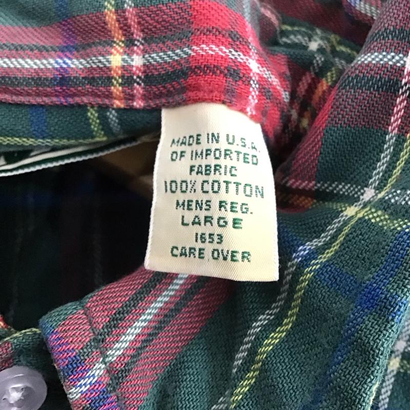 エルエルビーン L.L.Bean シャツ、ブラウス 長袖 長袖シャツ チェックシャツ カラーシャツ L チェック マルチカラー / マルチカラー /  メンズ USED 古着 中古 10146984