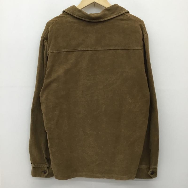 ＵＳフルギ US古着 シャツ、ブラウス 長袖 Marshall Ray レースアップシャツ　スウェード M 無地 茶 / ブラウン /  メンズ USED 古着 中古 10140092