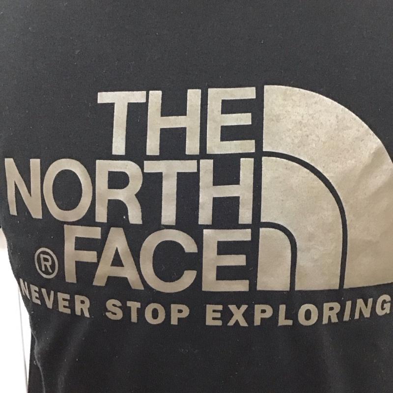 ザノースフェイス THE NORTH FACE Tシャツ 半袖 NT31620 クルーネック プリント L ロゴ、文字 黒 / ブラック /  メンズ USED 古着 中古 10115600