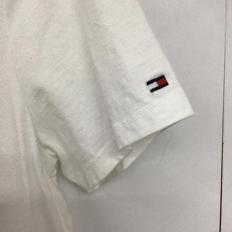 トミーヒルフィガー TOMMY HILFIGER Tシャツ 半袖 半袖カットソー プリントTシャツ クルーネックカットソー S プリント 白 / ホワイト /  メンズ USED 古着 中古 10135875