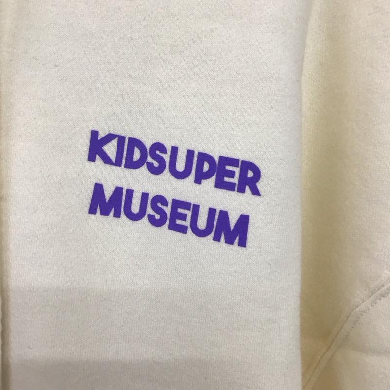 キッドスーパー KidSuper パーカー 長袖 aw23-hd-01 MuseumHoodie プルオーバーパーカー L ロゴ、文字 オフホワイト / オフホワイト /  メンズ USED 古着 中古 10144250