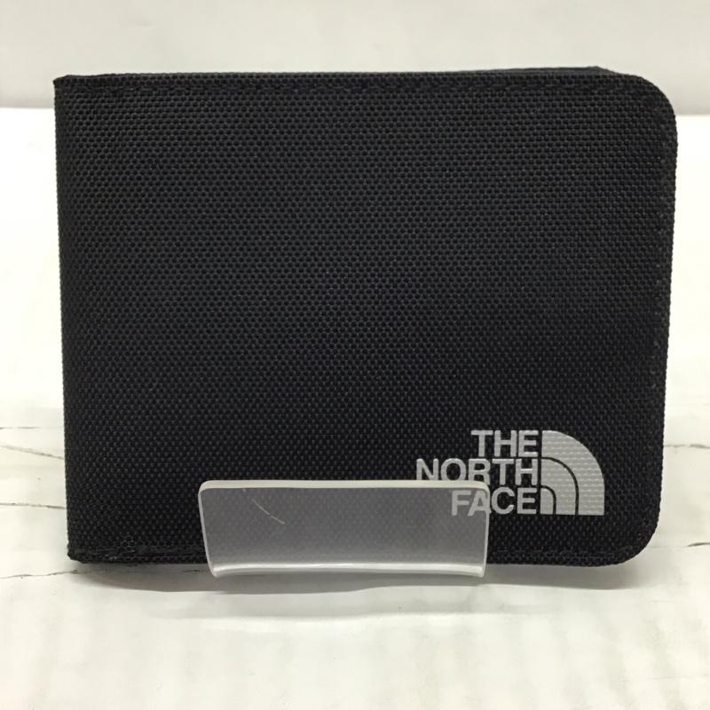 ザノースフェイス THE NORTH FACE 財布 二つ折り NM82339 シャトルカードワレット ロゴ、文字 黒 / ブラック /  メンズ USED 古着 中古 10116459