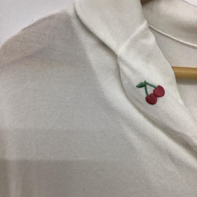 ジェラートピケ gelato pique ナイトウエア、パジャマ ナイトウェア、パジャマ PWC0192348 ルームウェア パジャマ 長袖シャツ 部屋着 FREE ロゴ、文字 白 / ホワイト /  レディース USED 古着 中古 10144979