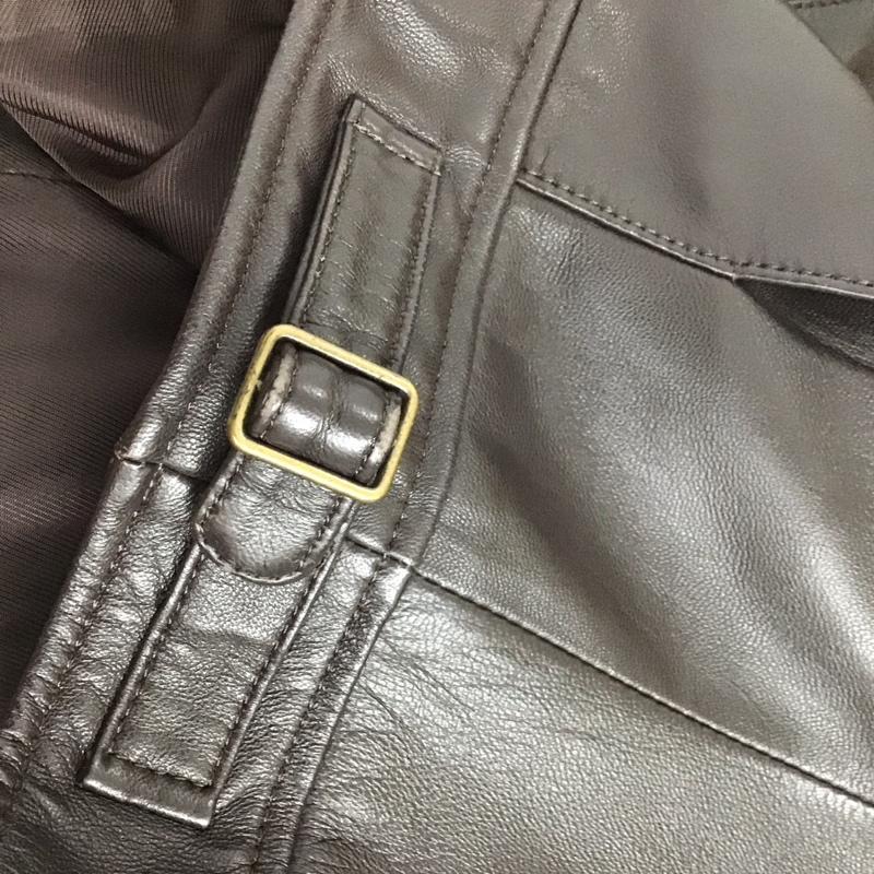 コムサデモード COMME CA DUMODE ジャケット、上着 レザージャケット 00-02LS02 ラムレザー 羊革 無地 ダークブラウン / ダークブラウン /  レディース USED 古着 中古 10143815