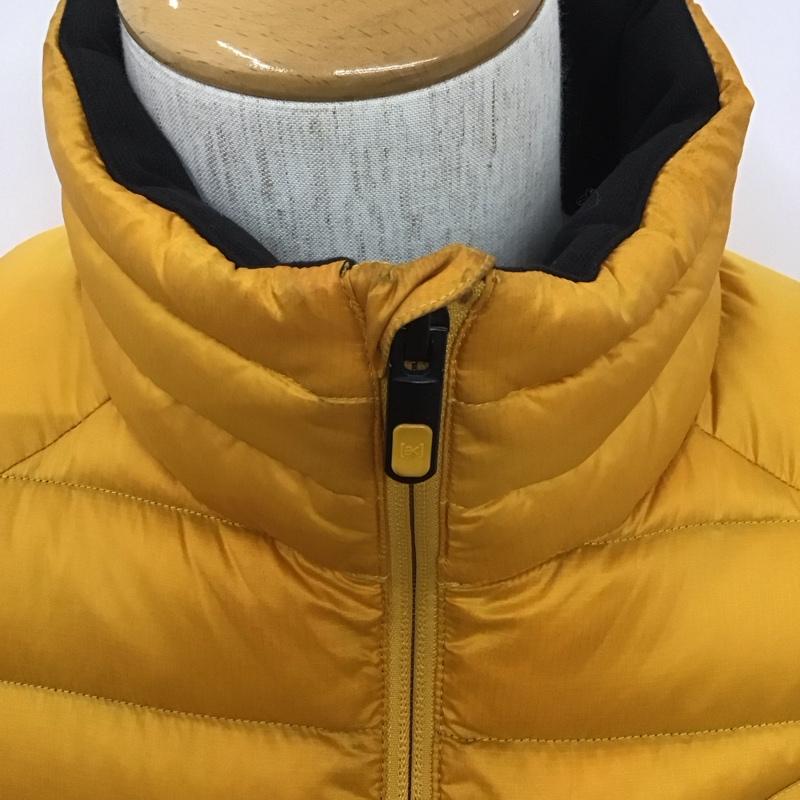 バートン BURTON ジャケット、上着 ジャンパー、ブルゾン ジップアップジャケット ダウンジャケット カジュアルジャケット アウター M ロゴ、文字 黄 / イエロー /  メンズ USED 古着 中古 10106698