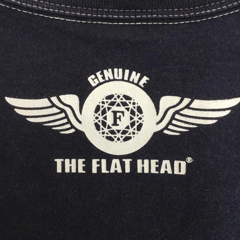 フラットヘッド The Flat Head Tシャツ 半袖 The Flat Head プリントT 半袖 SPORTS WEAR 38 プリント 紺 / ネイビー /  メンズ USED 古着 中古 10129798