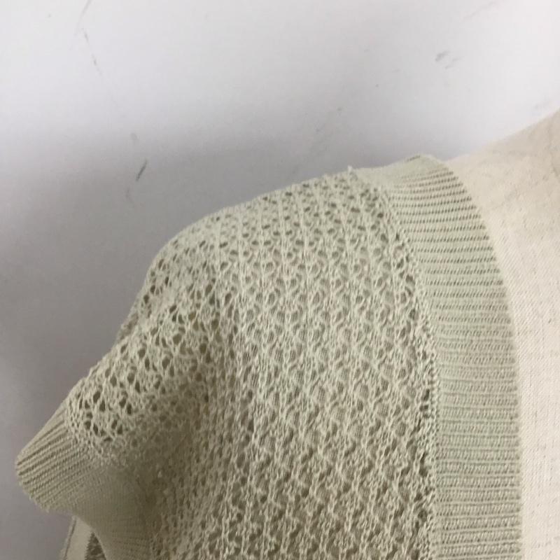 アメリカンホリック AMERICAN HOLIC ベスト ベスト HA26L2X0500 Vネック透かし編みニットベスト ロング丈 L 無地 ベージュ / ベージュ /  レディース USED 古着 中古 10109467