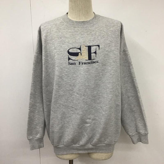 古着 USED トレーナー 長袖 長袖トレーナー スウェット 長袖カットソー 古着 XL ロゴ、文字 灰 / グレー /  メンズ USED 古着 中古 10107761