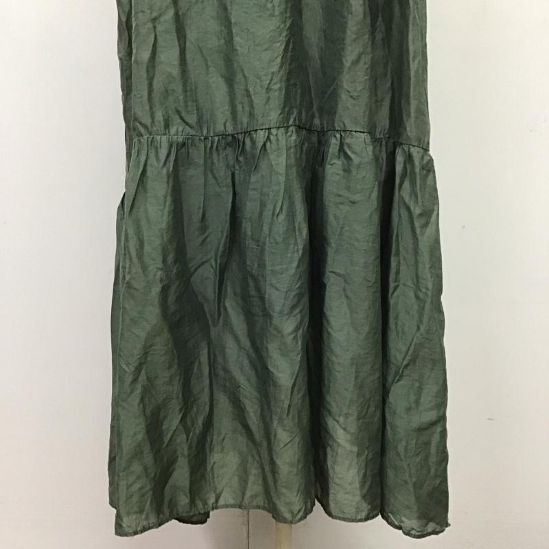 アントマリーズ Aunt Marie s ワンピース ロングスカート AMIZI082001 キャミワンピース M 無地 緑 / グリーン /  レディース USED 古着 中古 10114026