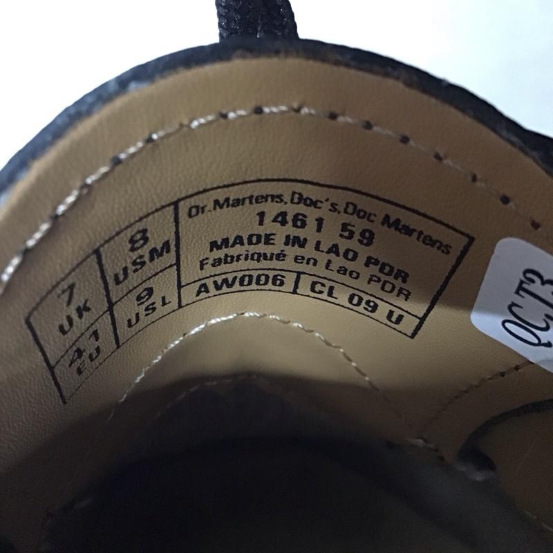 ドクターマーチン Dr.Martens 革靴 革靴 1461 3ホール UK9 US：8 無地 黒 / ブラック /  メンズ USED 古着 中古 10113414