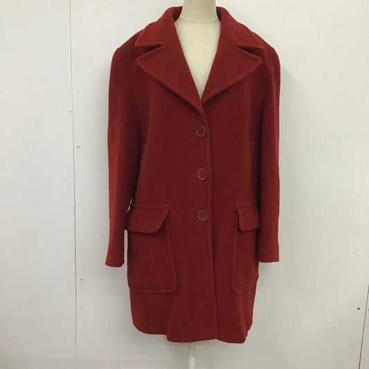 マックスマーラ MaxMara コート コート一般 ロングコート ロングジャケット カラージャケット アウター 90s 42 無地 赤 / レッド /  レディース USED 古着 中古 10119476