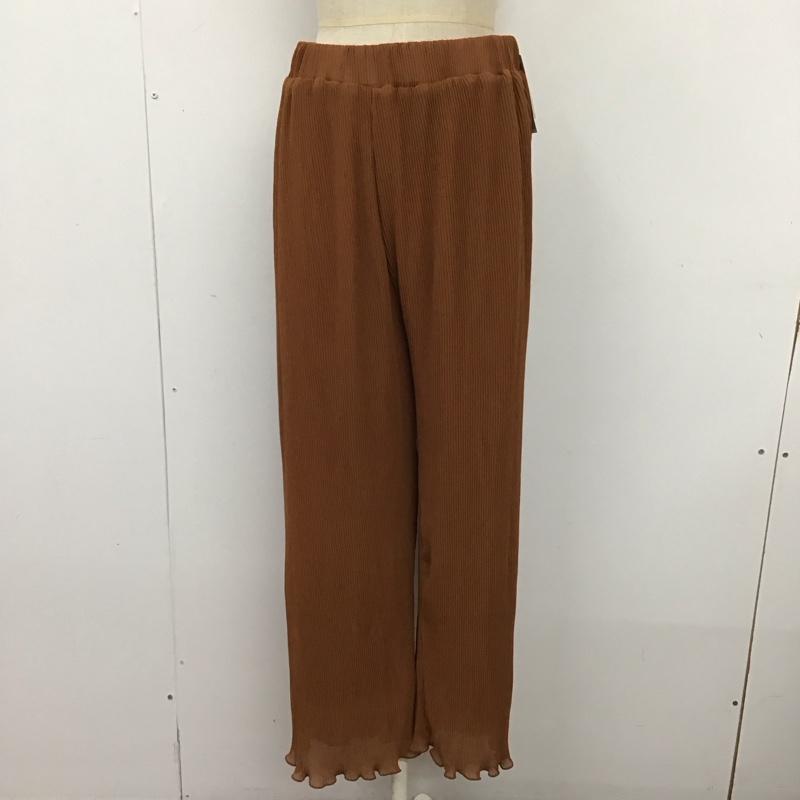 ローリーズファーム LOWRYS FARM パンツ ワークパンツ、ペインターパンツ ワイドパンツ カジュアルパンツ ワークパンツ フレアパンツ FREE 無地 茶 / ブラウン /  レディース USED 古着 中古 10121672