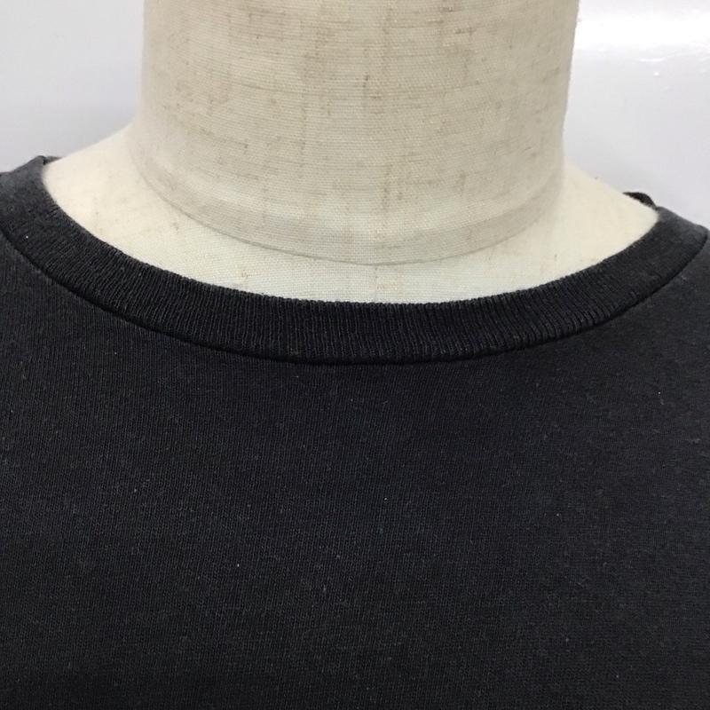 ステューシー STUSSY カットソー 長袖 長袖カットソー クルーネックカットソー ロングスリーブカットソー プリントTシャツ M ロゴ、文字 黒 / ブラック /  メンズ USED 古着 中古 10114713