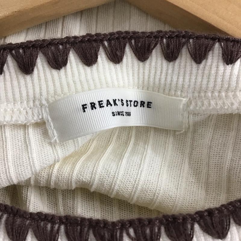 フリークスストア FREAK S STORE カットソー 半袖 FREE 無地 白 / ホワイト /  レディース USED 古着 中古 10142130