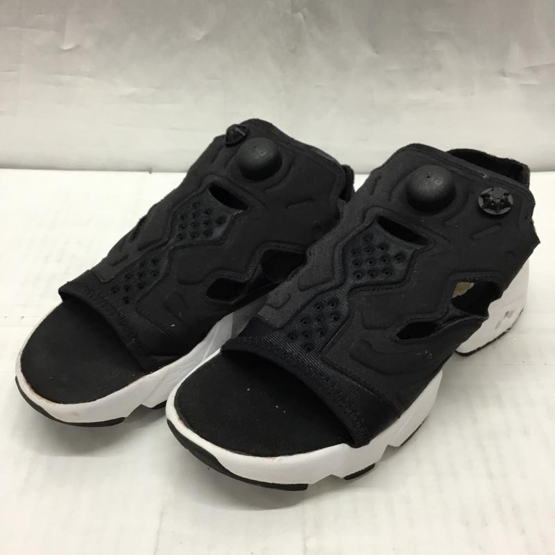 リーボック Reebok サンダル サンダル V69436 INSTAPUMP FURY SANDAL 24cm 24.0cm ロゴ、文字 黒 / ブラック / X 白 / ホワイト /  レディース USED 古着 中古 10116885