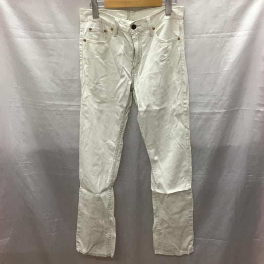 リーバイス Levi s ボトムス ボトムス 29 × 32 コットン ストレートパンツ 29インチ 無地 オフホワイト / オフホワイト /  メンズ USED 古着 中古 10118989