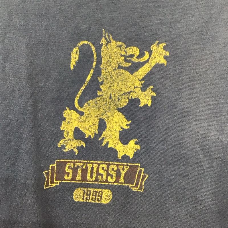 ステューシー STUSSY Tシャツ 半袖 半袖カットソー プリントTシャツ クルーネックカットソー 90s 紺タグ M ロゴ、文字 紺 / ネイビー /  メンズ USED 古着 中古 10129891