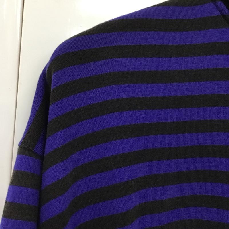ポロバイラルフローレン Polo by RALPH LAUREN ポロシャツ 半袖 半袖ポロシャツ 半袖カットソー カラーシャツ M ボーダー柄 青 / ブルー / X 黒 / ブラック /  メンズ USED 古着 中古 10129522