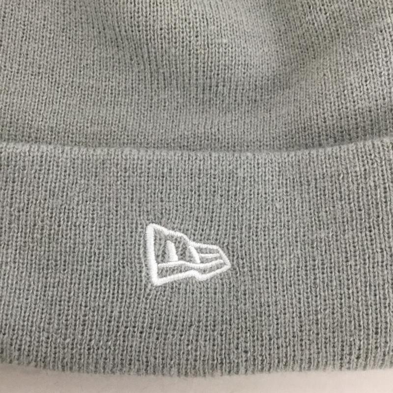 ニューエラ NEW ERA 帽子 ニット帽 ロゴ、文字 灰 / グレー /  メンズ USED 古着 中古 10136953
