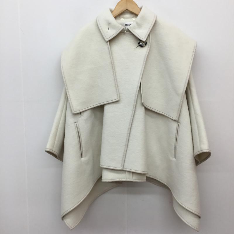 スナイデル SNIDEL コート コート一般 ポンチョ Sweet 新木優子 トリプルコラボ SWFC214047 ONE SIZE 無地 白 / ホワイト /  レディース USED 古着 中古 10141152