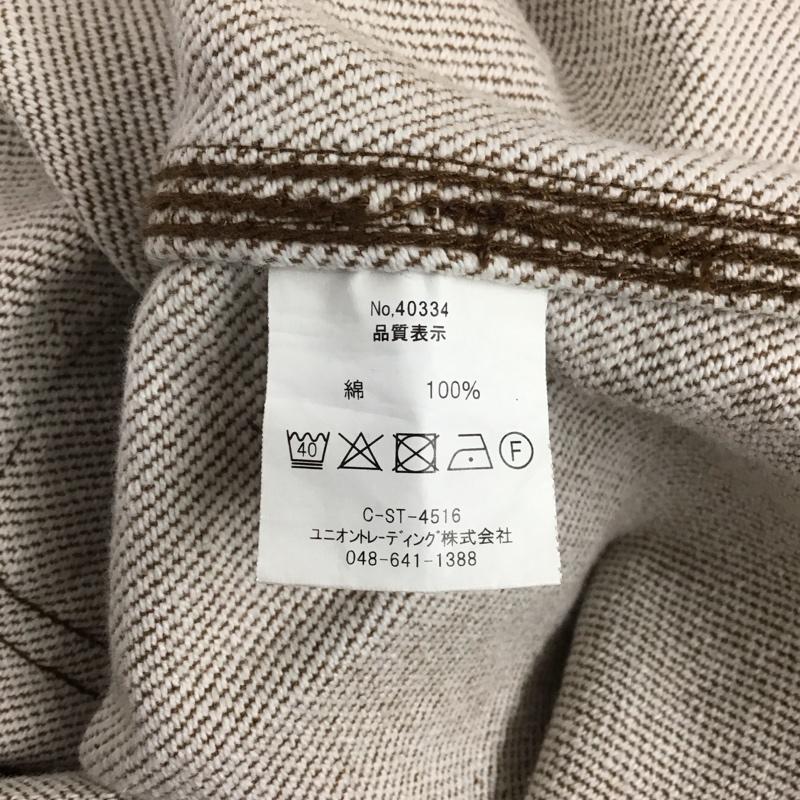 ヒューストン HOUSTON シャツ、ブラウス 長袖 長袖シャツ カラーシャツ ポケットシャツ 長袖カットソー M 無地 茶 / ブラウン /  メンズ USED 古着 中古 10122961