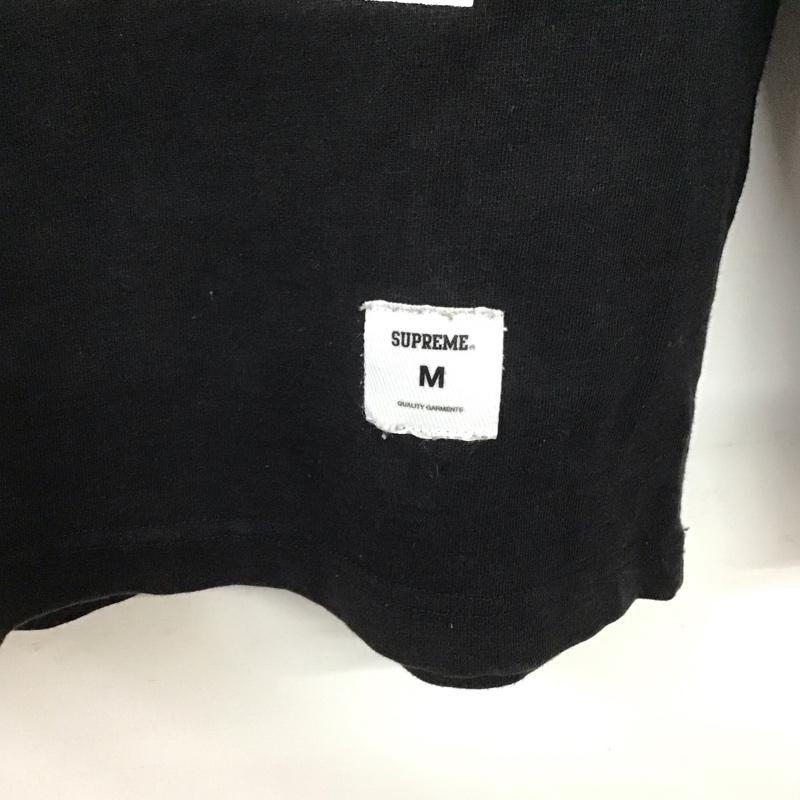 シュプリーム Supreme カットソー 長袖 18ss ロンT stackedTシャツ プリントTシャツ M ロゴ、文字 黒 / ブラック /  メンズ USED 古着 中古 10134884