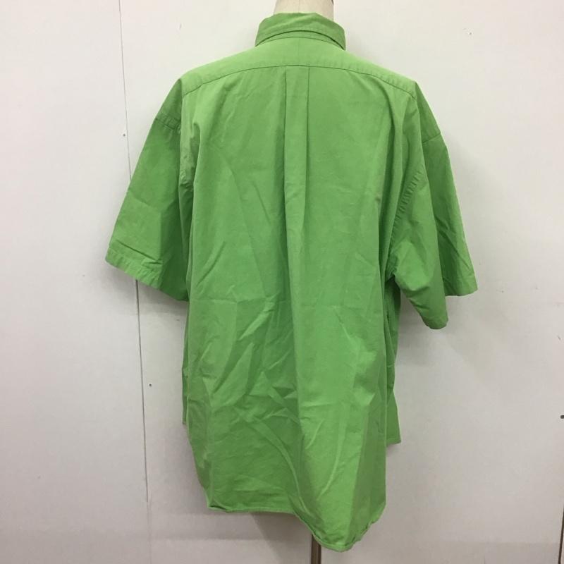 ラルフローレン RALPHLAUREN シャツ、ブラウス 半袖 ボタンダウン XXL ワンポイント 薄緑 / ライトグリーン /  メンズ USED 古着 中古 10106812