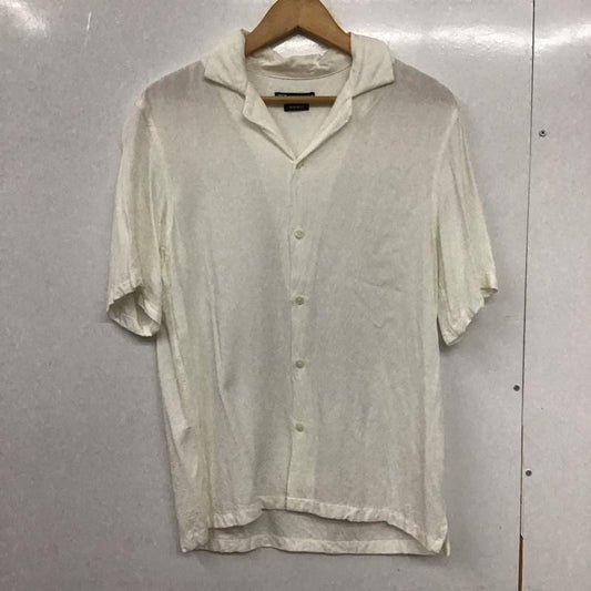 ザラ ZARA シャツ、ブラウス 半袖 半袖シャツ 無地シャツ カラーシャツ S 無地 白 / ホワイト /  メンズ USED 古着 中古 10132700