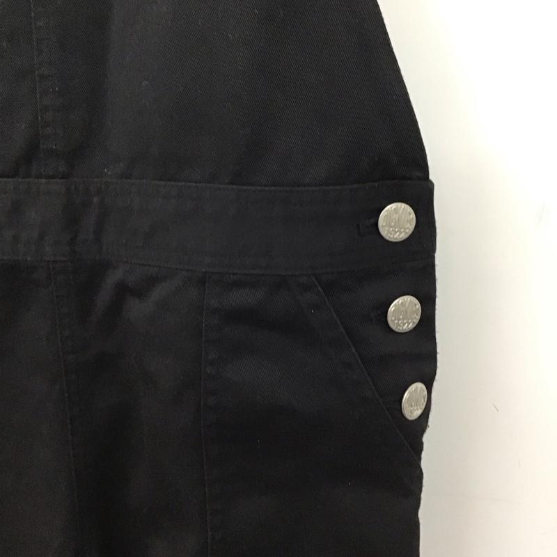 ディッキーズ Dickies サロペット・オーバーオール サロペット、オーバーオール M 無地 黒 / ブラック /  レディース USED 古着 中古 10147920