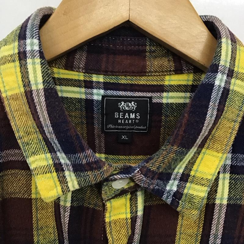 ビームス ハート BEAMS HEART シャツ、ブラウス 長袖 長袖シャツ チェックシャツ カラーシャツ XL チェック マルチカラー / マルチカラー /  メンズ USED 古着 中古 10141468
