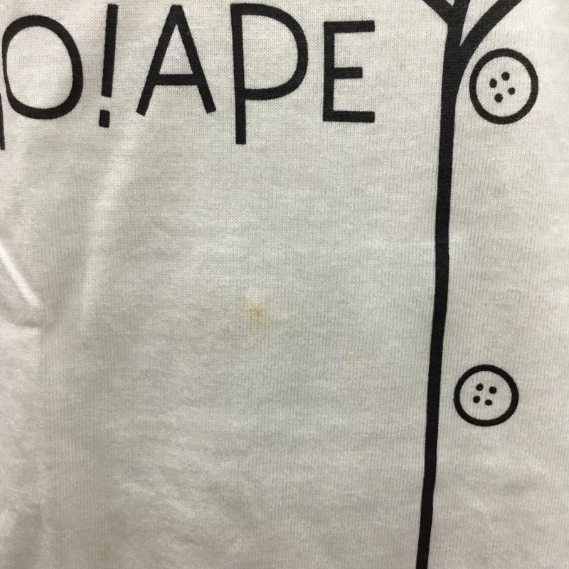 ベイプ BAPE Tシャツ 半袖 半袖カットソー プリントTシャツ クルーネックカットソー M ロゴ、文字 白 / ホワイト /  メンズ USED 古着 中古 10114085