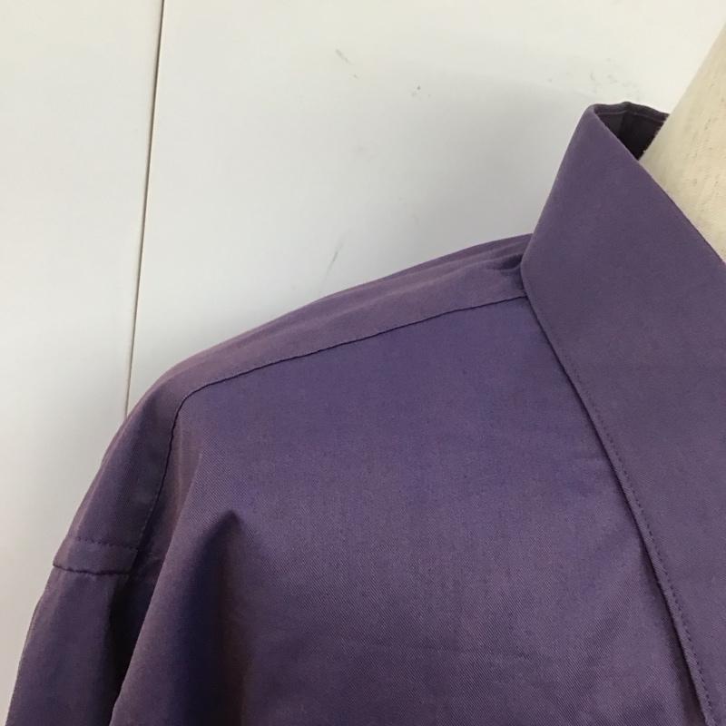 ウ゛ァンヒューゼン VANHEUSEN シャツ、ブラウス 長袖 長袖シャツ 無地 紫 / パープル /  メンズ USED 古着 中古 10106538
