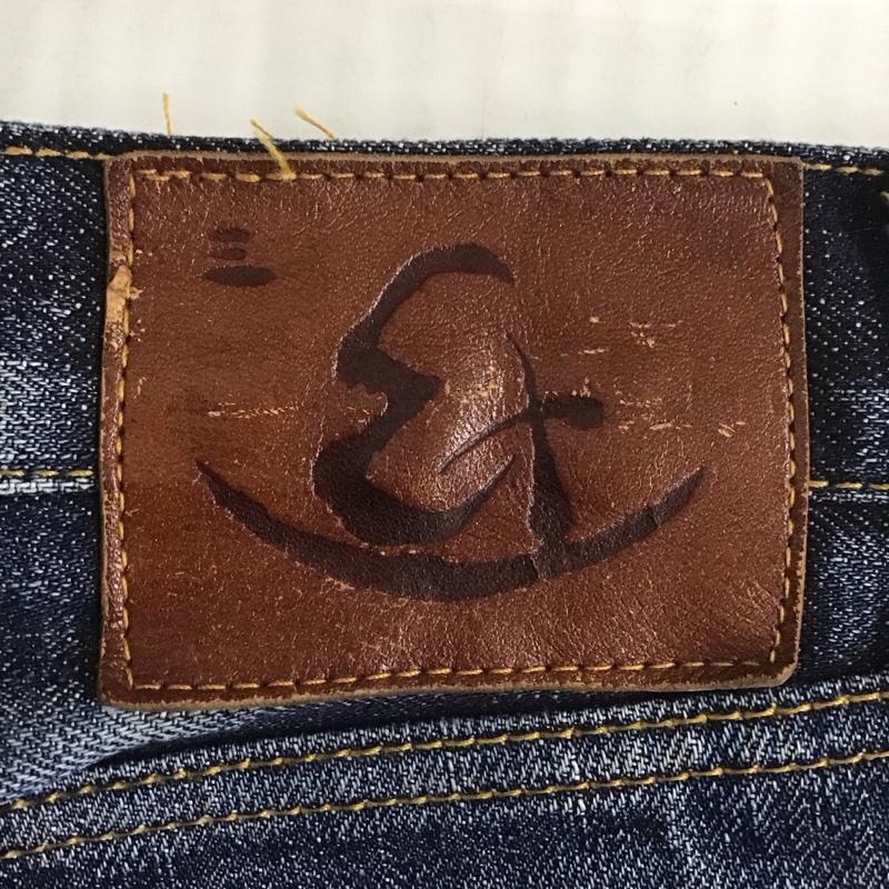 エターナル ETERNAL パンツ デニム、ジーンズ デニムパンツ ストレートパンツ ダメージジーンズ ワイドパンツ 34 総柄 インディゴ / インディゴ /  メンズ USED 古着 中古 10107200