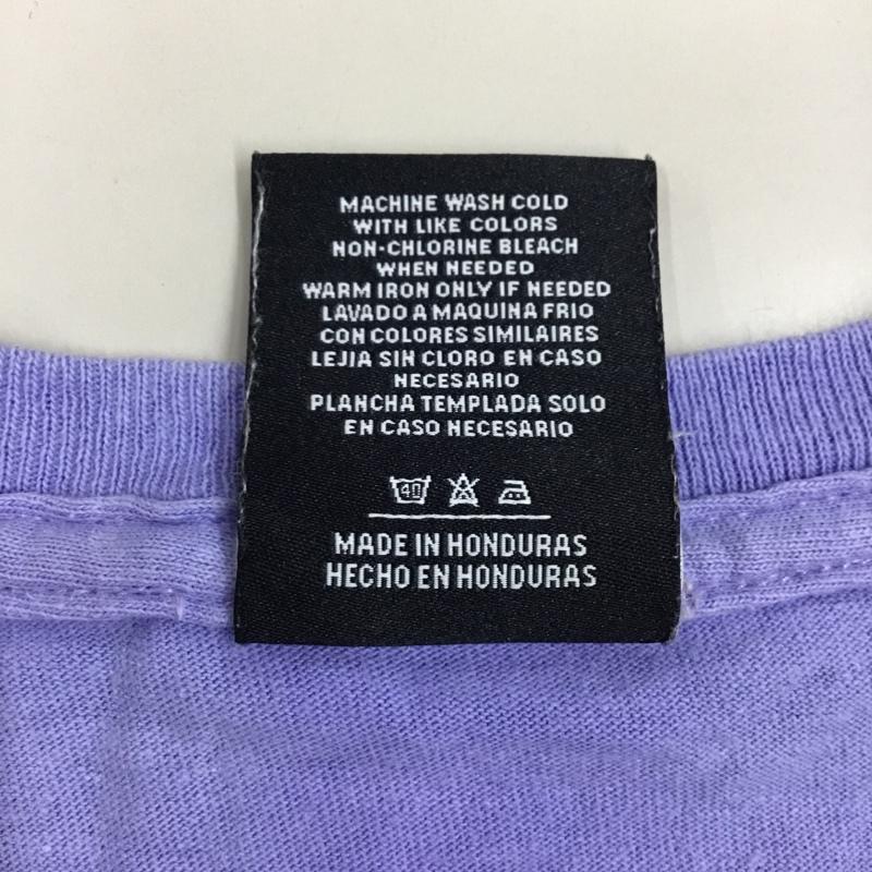 ハフ HUF Tシャツ 半袖 半袖カットソー プリントTシャツ クルーネックカットソー M ロゴ、文字 紫 / パープル /  メンズ USED 古着 中古 10112306