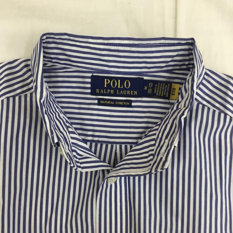 ポロラルフローレン POLO RALPH LAUREN シャツ、ブラウス 長袖 150cm ストライプ 青 / ブルー /  ボーイズ USED 古着 中古 10135646