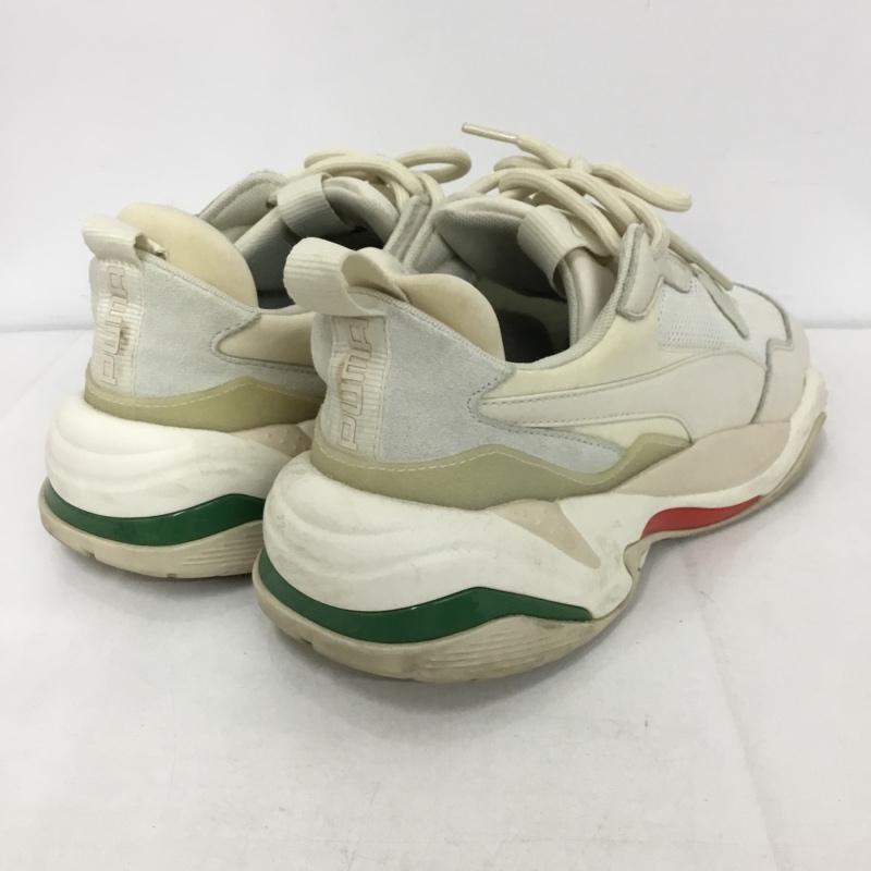 プーマ PUMA スニーカー スニーカー 367516 12 THUNDER SPECTRA 27.5cm 27.5cm ロゴ、文字 アイボリー / アイボリー / X 赤 / レッド / X 緑 / グリーン /  メンズ USED 古着 中古 10130188