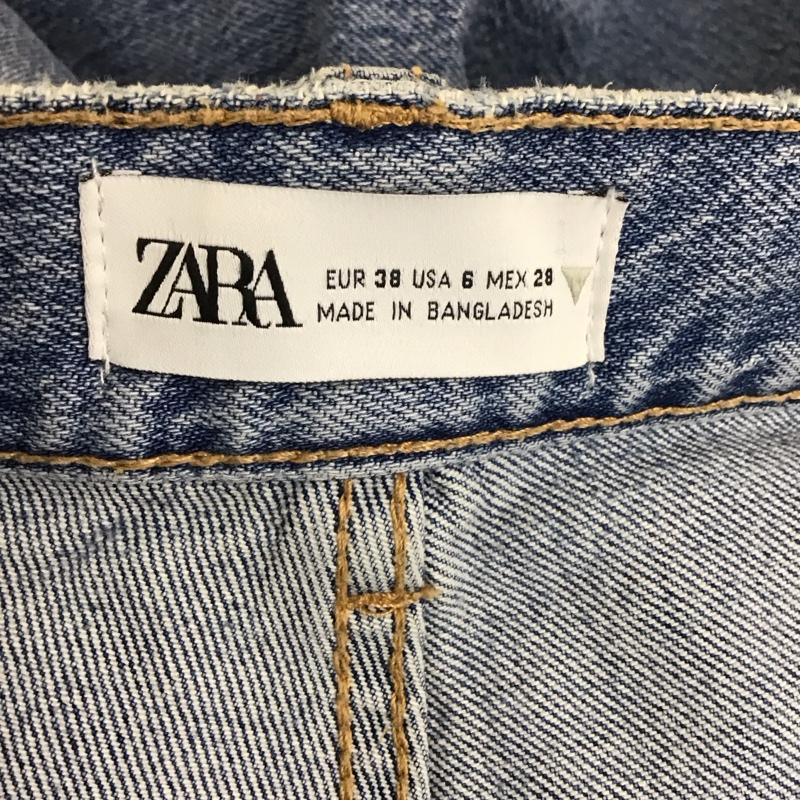 ザラ ZARA パンツ デニム、ジーンズ 2569 910 400 フレアデニム 無地 水色 / ライトブルー /  レディース USED 古着 中古 10109433