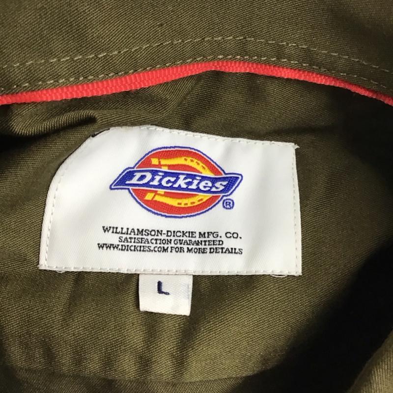 ディッキーズ Dickies シャツ、ブラウス 長袖 131M20WD01 ワークシャツ L ワンポイント カーキ / カーキ /  メンズ USED 古着 中古 10122159