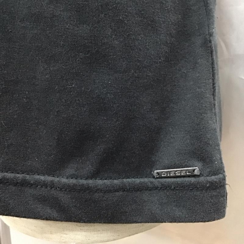 ディーゼル DIESEL Tシャツ 半袖 クルーネック ドクロ スカル COSMIK M プリント 黒 / ブラック /  メンズ USED 古着 中古 10116491
