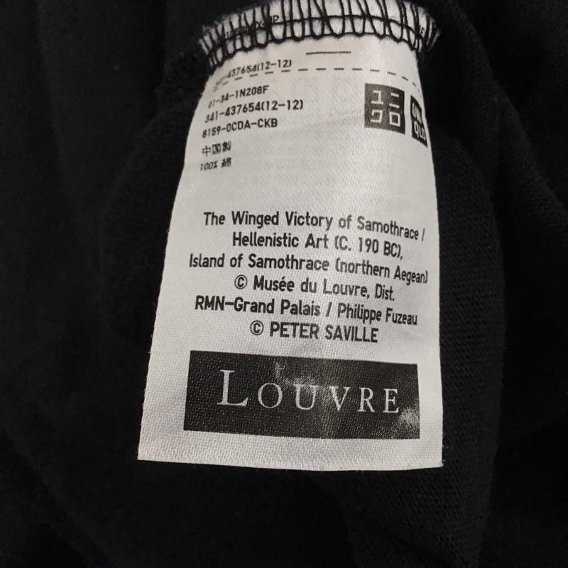 ジーユー GU Tシャツ 半袖 341-437654 ルーヴル美術館アートアンドロジックbyピーターサヴィルUTグラフィックTシャツ XL プリント 黒 / ブラック /  メンズ USED 古着 中古 10132888