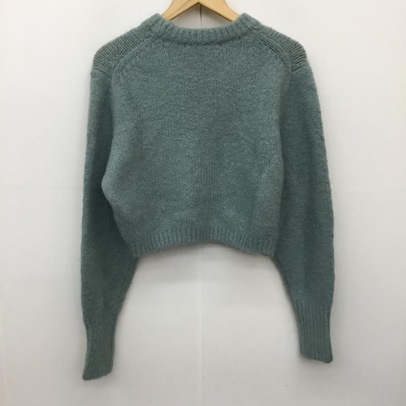 ザラ ZARA ニット、セーター 長袖 S 無地 薄緑 / ライトグリーン /  レディース USED 古着 中古 10138254