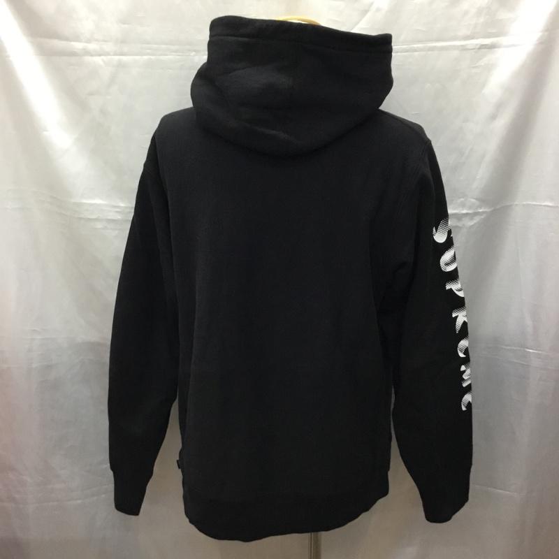 シュプリーム Supreme パーカー 長袖 2018年秋冬 GradientSleeveHoodedSweatshirt 長袖パーカー プリントスウェット M ロゴ、文字 黒 / ブラック /  メンズ USED 古着 中古 10114084