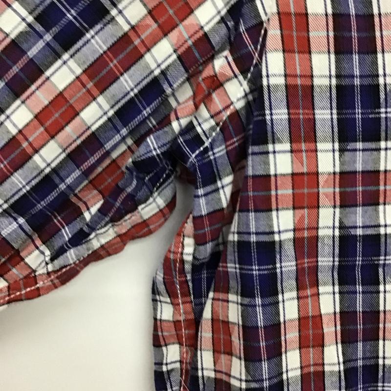 ナノユニバース nano・universe シャツ、ブラウス 長袖 NDC13SH368JM 胸ポケット L チェック マルチカラー / マルチカラー /  メンズ USED 古着 中古 10133578